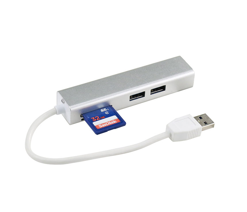 H3407 USB 3.0 Card Reader for SD/TF Cards